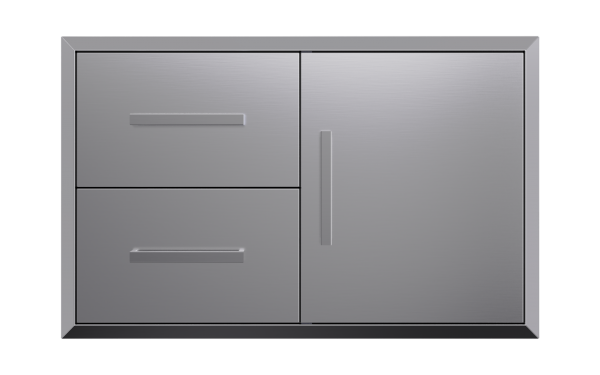 Bear Grill 34DDWRC | Double Drawer Combo