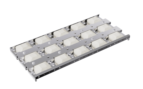 Bear Grill 42GRLB | Stainless Steel 5 Burner Grill with Briquettes