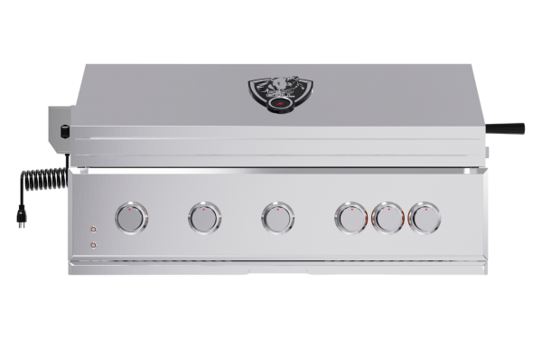 Bear Grill 42GRLB | Stainless Steel 5 Burner Grill with Briquettes
